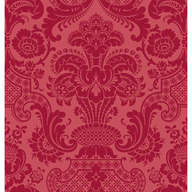 Cole & Son Wallcovering Petrouchka Red Wallcovering PAPER - 100% United Kingdom </p><p>Repeat: H: , V: 28.25 27 - My Fabric Connection -