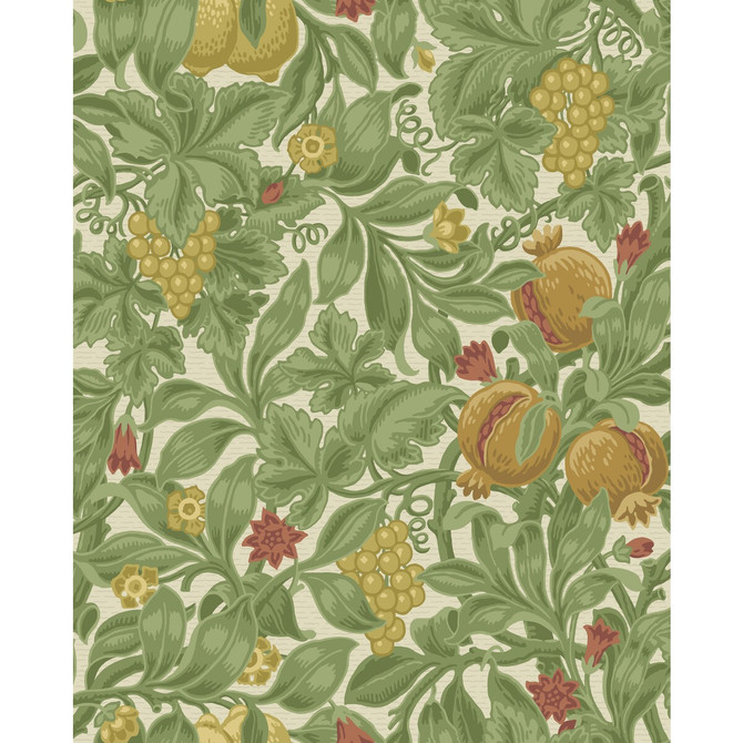 Cole & Son Wallcovering Vines Of Pomona Ochr/Oliv COLE & SON PEARWOOD PAPER - 100% United Kingdom Horizontal: 20.5 and Vertical: 25.5 20.5 - My Fabric Connection -