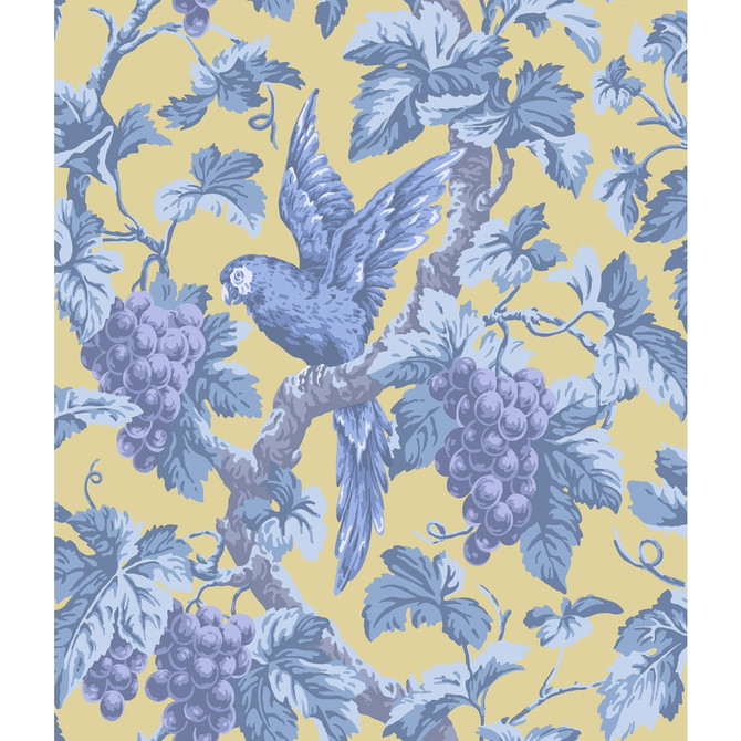 Cole & Son Wallcovering Woodvale Orchard Hyac/Och COLE & SON PEARWOOD PAPER - 100% United Kingdom Horizontal: 20.5 and Vertical: 24 20.5 - My Fabric Connection -
