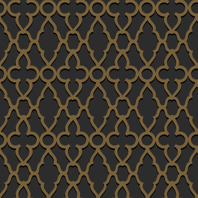 Cole & Son Wallcovering Treillage M Bronze/Char COLE & SON PEARWOOD PAPER - 100% United Kingdom Horizontal: 20.5 and Vertical: 20.5 20.5 - My Fabric Connection -
