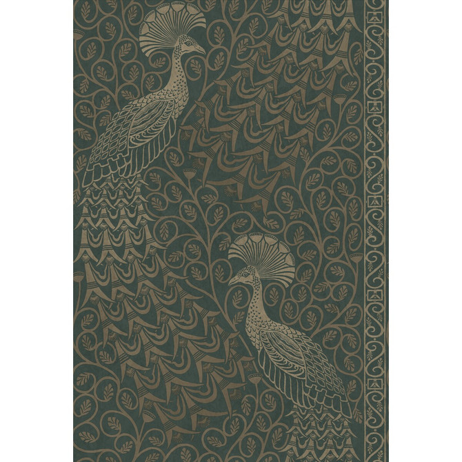 Cole & Son Wallcovering Pavo Parade Mgilver/Green Wallcovering PAPER - 100% United Kingdom </p><p>Repeat: H: 20.5, V: 30 20.5 - My Fabric Connection -