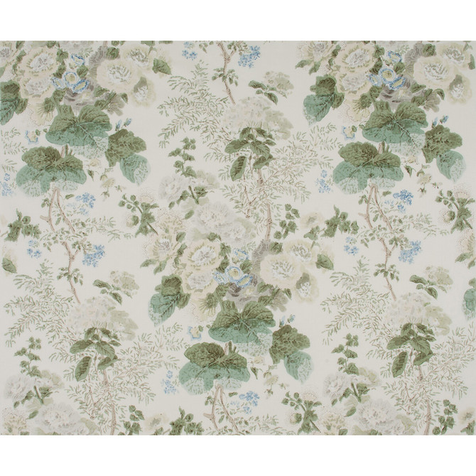 Lee Jofa Fabric Hollyhock Hdb Grey/Sage COTTON - 100% Thailand Horizontal: 33 and Vertical: 40 49 - My Fabric Connection -