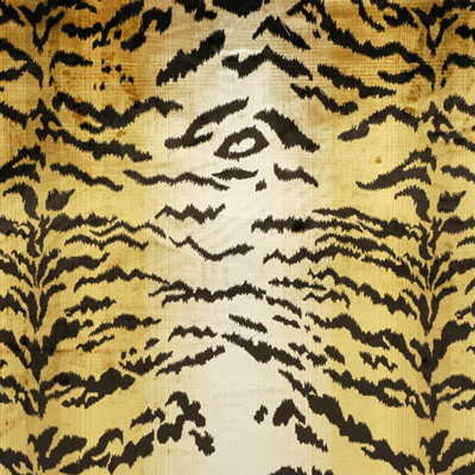 Lee Jofa Fabric Silk Tiger Velvet Oro - SILK - 60%;COTTON - 30%;VISCOSE - 10% Italy - Horizontal: 26 and Vertical: 31.25 52 - My Fabric Connection -