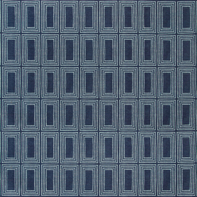 Lee Jofa Fabric Cadre Indigo THOMAS O'BRIEN INDOOR OUTDOOR POLYESTER - 100% Italy HEAVY Horizontal: 27 and Vertical: 36 54 - My Fabric Connection -