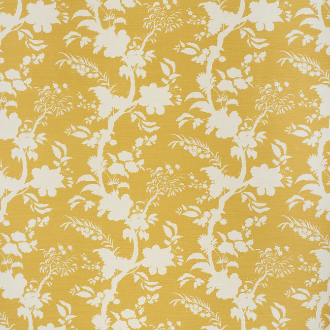 Lee Jofa Fabric Beijing Blossom Amber PAOLO MOSCHINO FABRICS LINEN - 67%;COTTON - 33% United Kingdom HEAVY Horizontal: 24.8 and Vertical: 23.03 51.18 - My Fabric Connection -