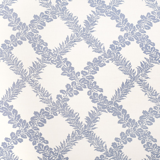 Lee Jofa Fabric Leaf Trellis Sky PAOLO MOSCHINO FABRICS LINEN - 67%;COTTON - 33% United Kingdom HEAVY Horizontal: 16.93 and Vertical: 16.14 53.94 - My Fabric Connection -