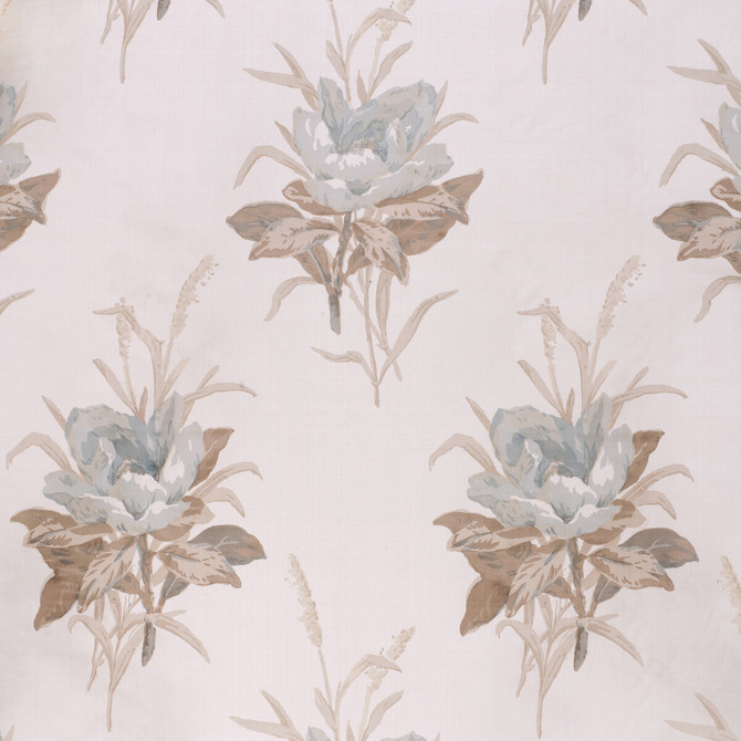 Lee Jofa Fabric Melba Flower Lichen/Ecru Fabric LINEN - 67%;COTTON - 33% United Kingdom HEAVY </p><p>Repeat: H: 16.14, V: 25.59 50 - My Fabric Connection -