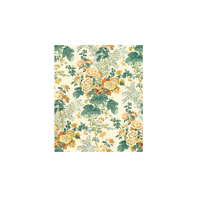 Lee Jofa Fabric Hollyhock Hdb Yellow - COTTON - 100% Thailand LIGHT Horizontal: 0 and Vertical: 40.25 47 - My Fabric Connection -