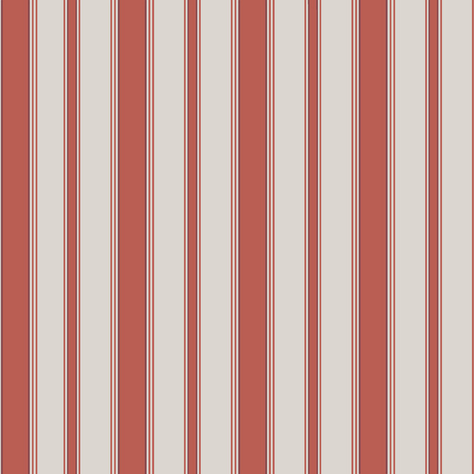 Cole & Son Wallcovering Cambridge Str Red And Sand COLE & SON FESTIVAL STRIPES PAPER - 100% United Kingdom Horizontal: 0 and Vertical: 0 21 - My Fabric Connection -