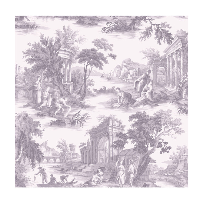 Cole & Son Wallcovering Villandry Dove Grey - PAPER - 100% United Kingdom - Horizontal: - and Vertical: 26.8 27 - My Fabric Connection -
