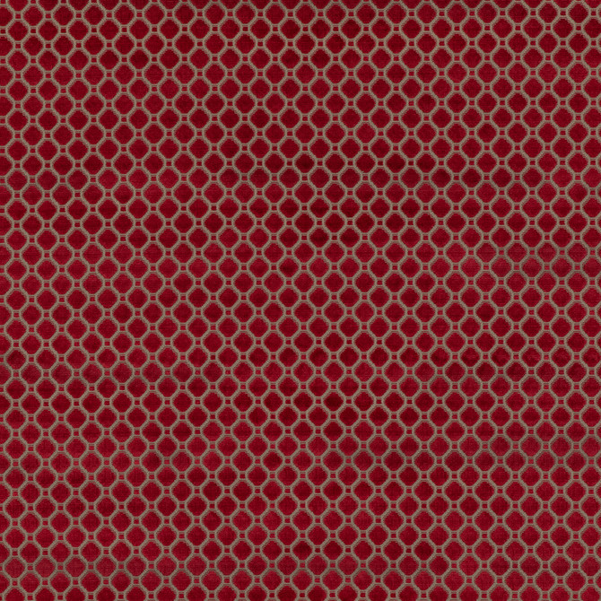 G P & J Baker Fabric Indus Velvet Red COROMANDEL VELVETS VISCOSE - 100% Belgium HEAVY Horizontal: 1.379 and Vertical: 1.379 53.978 - My Fabric Connection -