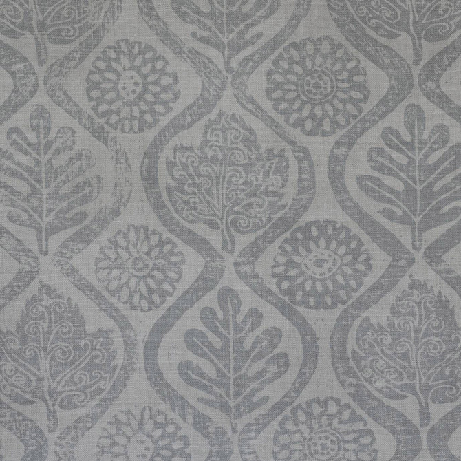 Lee Jofa Fabric Oakleaves French Grey BLITHFIELD LINEN - 100% United Kingdom Horizontal: 44 and Vertical: 31.75 51 - My Fabric Connection -