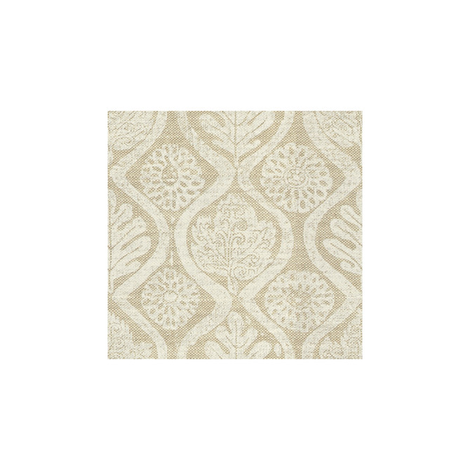 Lee Jofa Fabric Oakleaves White/Oat Fabric LINEN - 100% United Kingdom </p><p>Repeat: H: 33, V: 33 51 - My Fabric Connection -