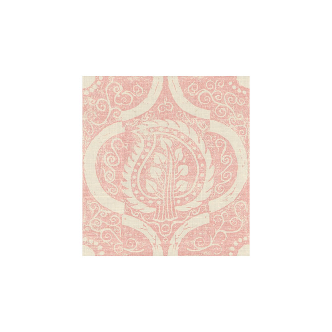 Lee Jofa Fabric Persian Leaf Pink BLITHFIELD LINEN - 100% United Kingdom Horizontal: 21 and Vertical: 23 53.5 - My Fabric Connection -