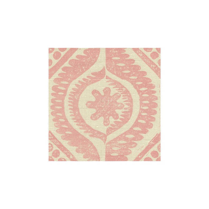 Lee Jofa Fabric Damask Pink BLITHFIELD LINEN - 100% United Kingdom Horizontal: 23 and Vertical: 22 53.5 - My Fabric Connection -