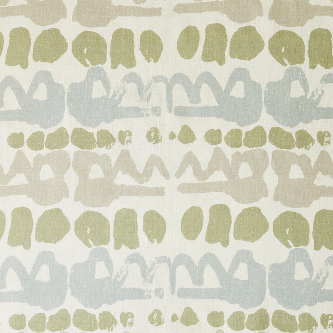 Lee Jofa Fabric Altamira Green/Stone BLITHFIELD LINEN - 100% United Kingdom - Horizontal: 13 and Vertical: 11.8 52.75 - My Fabric Connection -