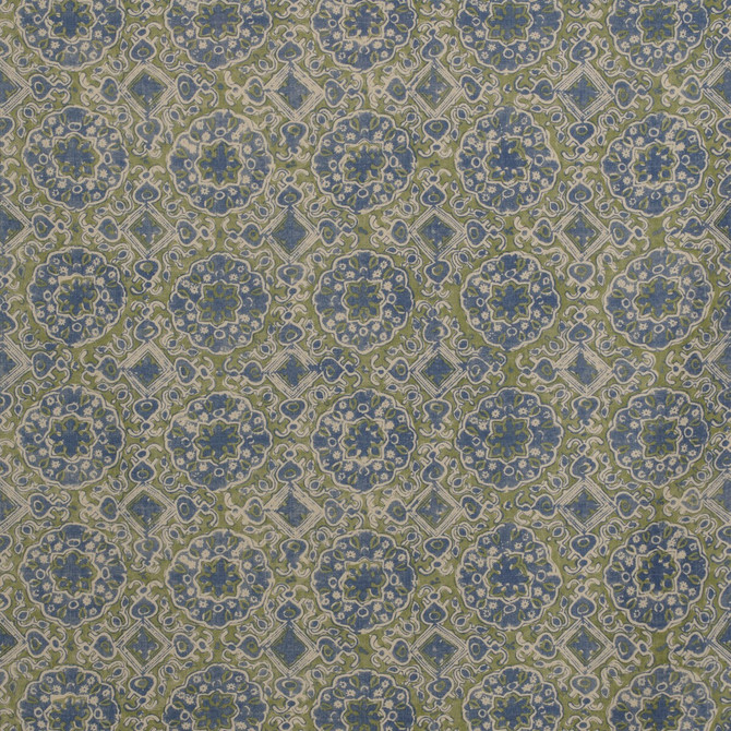 Lee Jofa Fabric Ashcombe Blue/Green BLITHFIELD LINEN - 100% Thailand Horizontal: 10.5 and Vertical: 31.5 52.5 - My Fabric Connection -