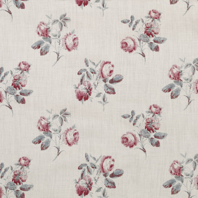 Lee Jofa Fabric Simsbury Aqua/Pink BLITHFIELD LINEN - 100% Thailand MEDIUM Horizontal: 25.98 and Vertical: 7.28 51.97 - My Fabric Connection -