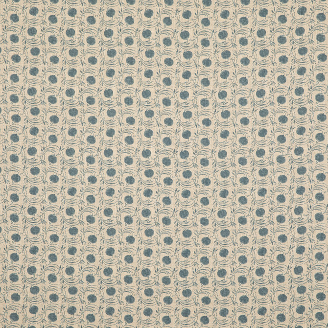 G P & J Baker Fabric Seed Pod Blue COROMANDEL SMALL PRINTS VISCOSE - 67%;LINEN - 33% United Kingdom Horizontal: 3.8612 and Vertical: 5.91 54.372 - My Fabric Connection -
