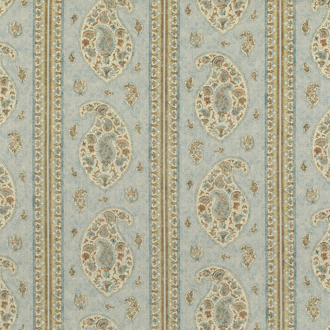 G P & J Baker Fabric Coromandel Blue/Sand COROMANDEL LINEN - 100% United Kingdom Horizontal: 13.593 and Vertical: 24.822 54.372 - My Fabric Connection -