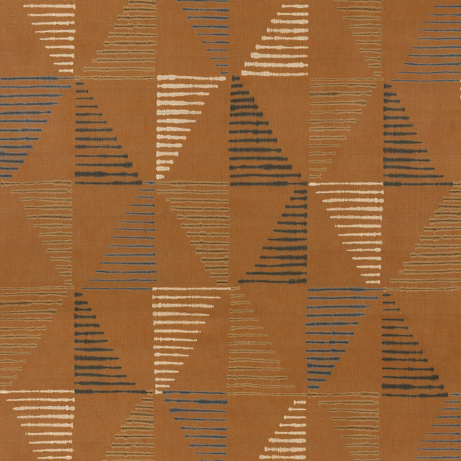 Threads Fabric Kaya Spice NALA PRINTS LINEN - 100% Austria Horizontal: 28.762 and Vertical: 38.612 57.524 - My Fabric Connection -