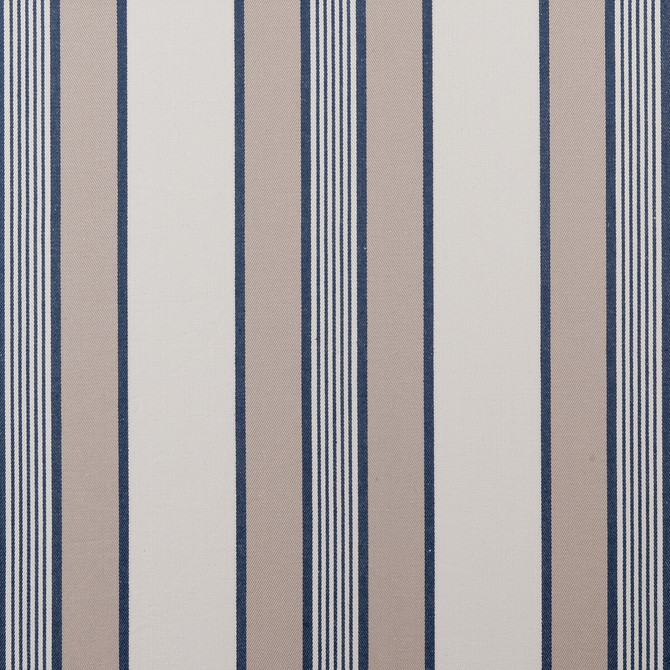 Clarke And Clarke Fabric Regatta Navy CLARKE & CLARKE TICKING STRIPES COTTON - 100% India MEDIUM Horizontal: 6.69 and Vertical: 0 55 - My Fabric Connection -