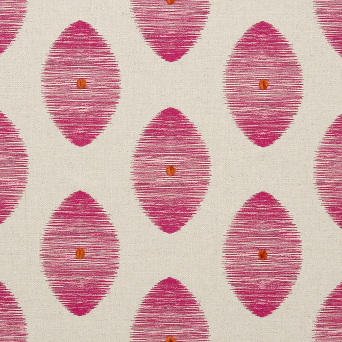 Clarke And Clarke Fabric Kindu Fuchsia Fabric COTTON - 31%;VISCOSE - 27%;LINEN - 21%;POLYESTER - 21% India </p><p>Repeat: H: 9.84, V: 9.25 54 - My Fabric Connection -