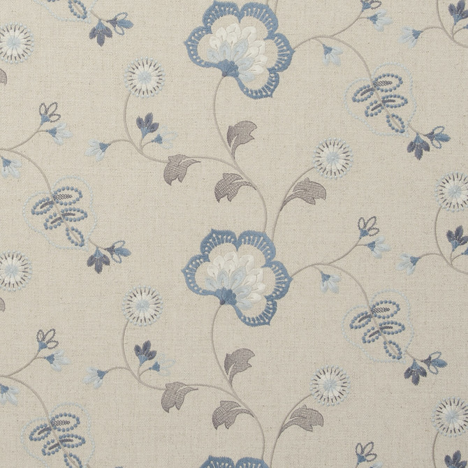 Clarke And Clarke Fabric Chatsworth Chambray Fabric VISCOSE - 34%;COTTON - 22%;LINEN - 22%;POLYESTER - 22% India </p><p>Repeat: H: 25.59, V: 9.06 54 - My Fabric Connection -