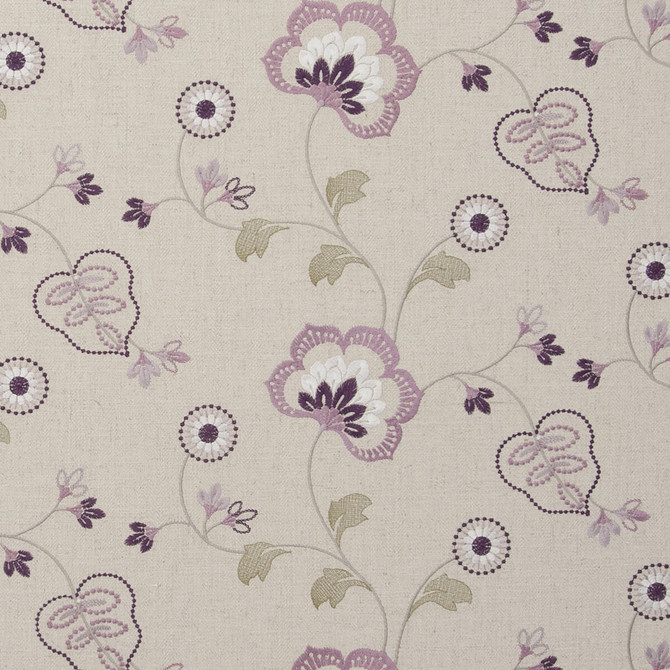 Clarke And Clarke Fabric Chatsworth Orchid CLARKE & CLARKE MANOR HOUSE VISCOSE - 34%;COTTON - 22%;LINEN - 22%;POLYESTER - 22% India Horizontal: 25.59 and Vertical: 9.06 54 - My Fabric Connection -