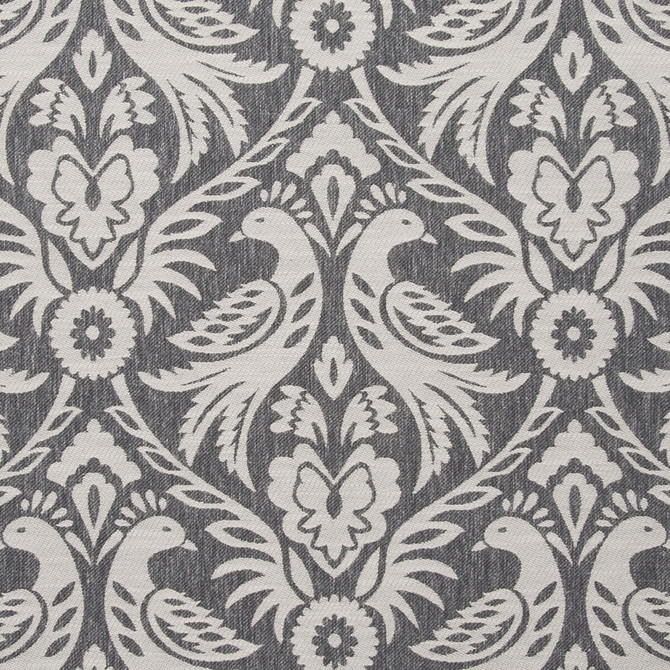Clarke And Clarke Fabric Harewood Charcoal CLARKE & CLARKE MANOR HOUSE POLYESTER - 50%;COTTON - 43%;LINEN - 7% India MEDIUM Horizontal: 13.54 and Vertical: 17.4 54 - My Fabric Connection -