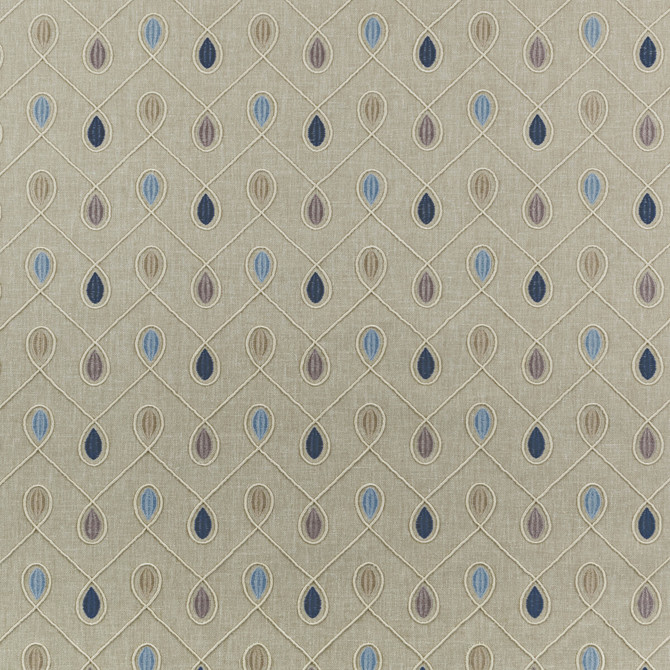 Clarke And Clarke Fabric Healey Denim CLARKE & CLARKE RICHMOND POLYESTER - 52%;COTTON - 48% India - Horizontal: 6.3 and Vertical: 4.53 54 - My Fabric Connection -