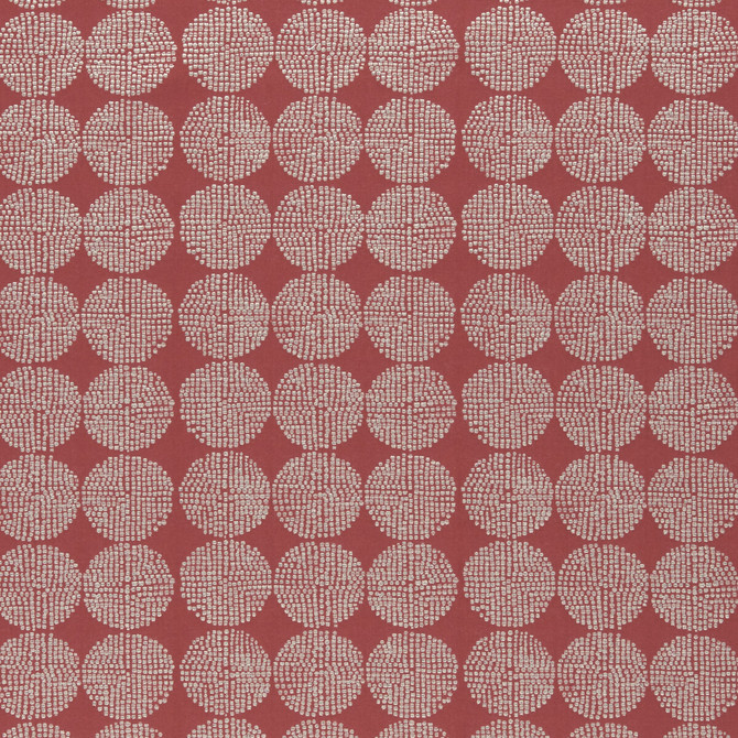 Clarke And Clarke Fabric Kiko Red CLARKE & CLARKE AMARA VISCOSE - 63%;COTTON - 24%;POLYESTER - 13% India Horizontal: 7.05 and Vertical: 4.41 55 - My Fabric Connection -