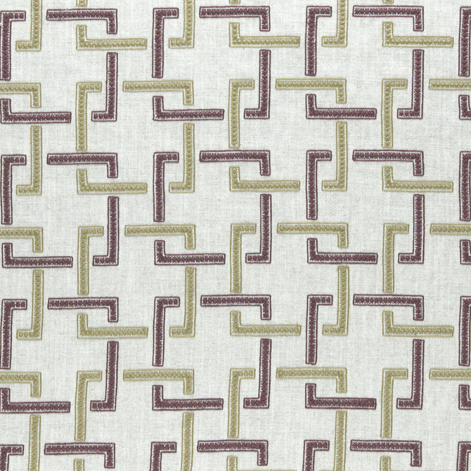 Clarke And Clarke Fabric Sekai Orchid/Willow CLARKE & CLARKE AMARA India Horizontal: 6.57 and Vertical: 6.22 55 - My Fabric Connection -