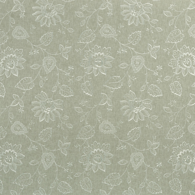 Clarke And Clarke Fabric Liliana Dove CLARKE & CLARKE HALCYON POLYESTER - 52%;COTTON - 48% India Horizontal: 17.05 and Vertical: 18.9 54 - My Fabric Connection -