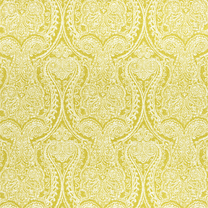Clarke And Clarke Fabric Pastiche Chartreuse CLARKE & CLARKE HALCYON COTTON - 56%;POLYESTER - 44% India HEAVY Horizontal: 13.78 and Vertical: 13.98 54 - My Fabric Connection -