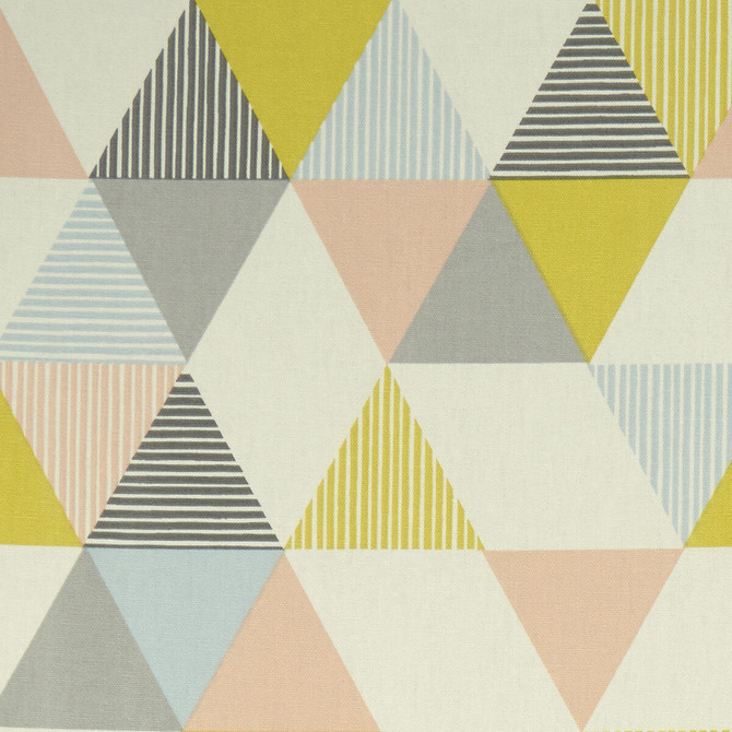 Clarke And Clarke Fabric Brio Sorbet CLARKE & CLARKE GRAPHICA COTTON - 100% Turkey MEDIUM Horizontal: 13.78 and Vertical: 12.6 54 - My Fabric Connection -