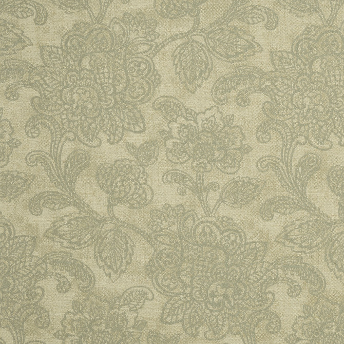 Clarke And Clarke Fabric Cranbrook Mineral CLARKE & CLARKE CASTLE GARDEN COTTON - 57%;VISCOSE - 36%;LINEN - 7% Turkey MEDIUM Horizontal: 13.78 and Vertical: 23.62 54 - My Fabric Connection -