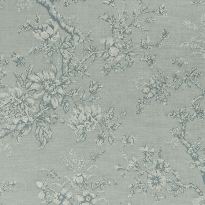 Clarke And Clarke Fabric Simone Eau De Nil CLARKE & CLARKE CASTLE GARDEN VISCOSE - 51%;COTTON - 36%;LINEN - 13% Turkey MEDIUM Horizontal: 27.56 and Vertical: 28.74 54 - My Fabric Connection -
