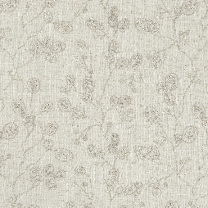 Clarke And Clarke Fabric Honesty Natural/Gilver CLARKE & CLARKE BOTANICA VISCOSE - 70%;LINEN - 30% India Horizontal: 12.99 and Vertical: 9.25 55 - My Fabric Connection -