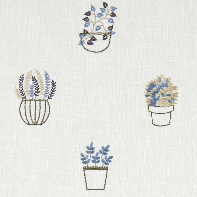 Clarke And Clarke Fabric Hidcote Denim CLARKE & CLARKE AVEBURY India Horizontal: 16.54 and Vertical: 18.5 54 - My Fabric Connection -