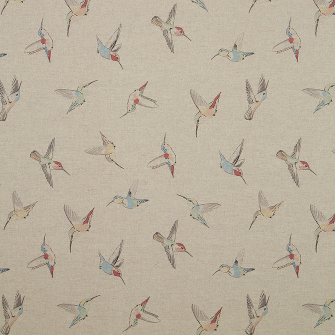 Clarke And Clarke Fabric Hummingbird Culla Linen Fabric COTTON - 80%;POLYESTER - 20% Spain MEDIUM </p><p>Repeat: H: , V: 54.375 - My Fabric Connection -