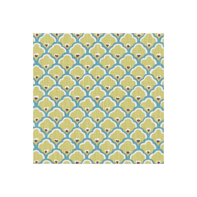 Clarke And Clarke Fabric Sensu Citron CLARKE & CLARKE ORIENTAL GARDEN COTTON - 90%;LINEN - 10% United Kingdom MEDIUM Horizontal: 4.41 and Vertical: 3.11 54 - My Fabric Connection -