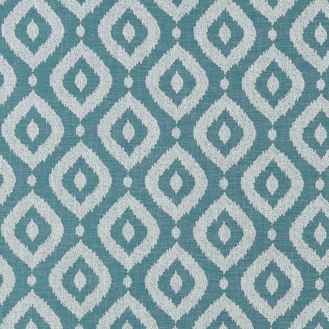 Clarke And Clarke Fabric Soraya Teal CLARKE & CLARKE PRINCE OF PERSIA POLYESTER - 64%;VISCOSE - 25%;LINEN - 11% India HEAVY Horizontal: 6.938 and Vertical: 7.125 55.625 - My Fabric Connection -