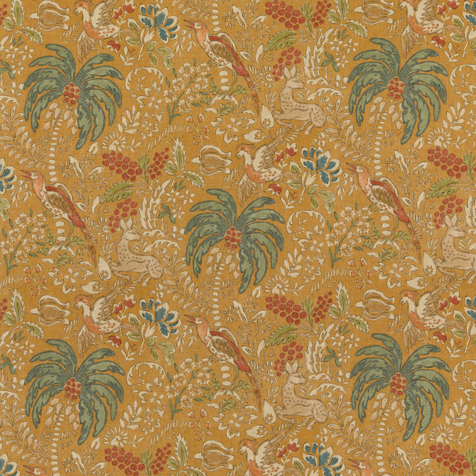 Mulberry Fabric Fantasia Spice MODERN COUNTRY I VISCOSE - 67%;LINEN - 33% United Kingdom HEAVY Horizontal: 27.383 and Vertical: 24.822 54.766 - My Fabric Connection -