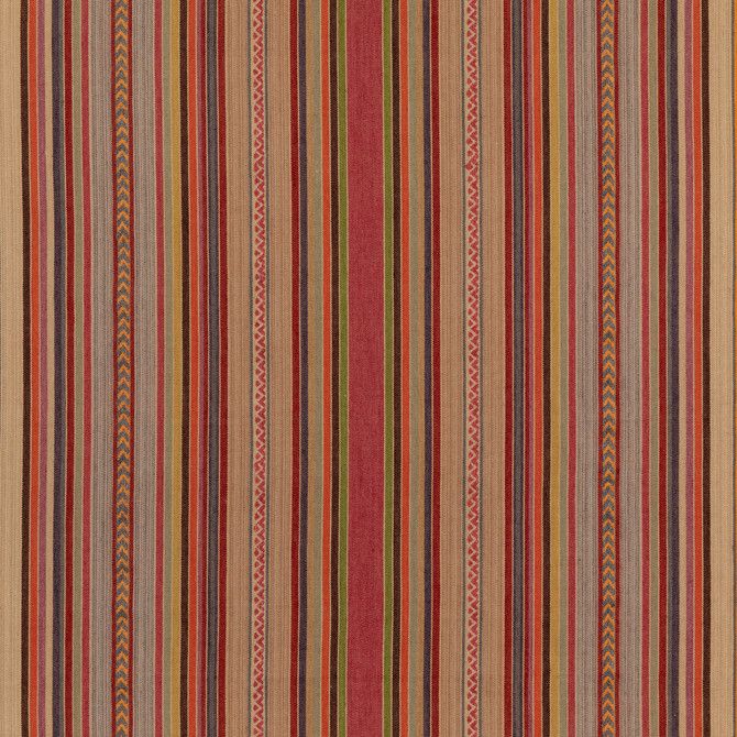 Mulberry Fabric Art Stripe Multi Fabric COTTON - 65%;JUTE - 35% India </p><p>Repeat: H: 53.978, V: 53.978 - My Fabric Connection -