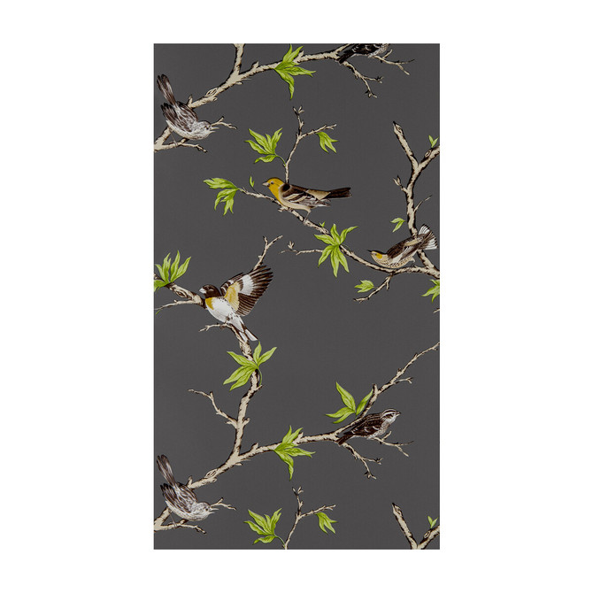 Gaston Y Daniela Wallcovering Villa Fiori Antracita GASTON DOS COLLECTION PAPER - 100% Spain - Horizontal: 20.8 and Vertical: 27.5 20.8 - My Fabric Connection -