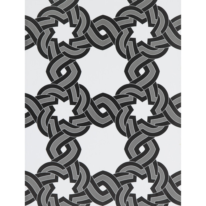 Gaston Y Daniela Wallcovering Tio Juan Blanco/Onyx LORENZO CASTILLO HISPANIA WP PAPER - 100% Spain Horizontal: and Vertical: 10.4 20.8 - My Fabric Connection -