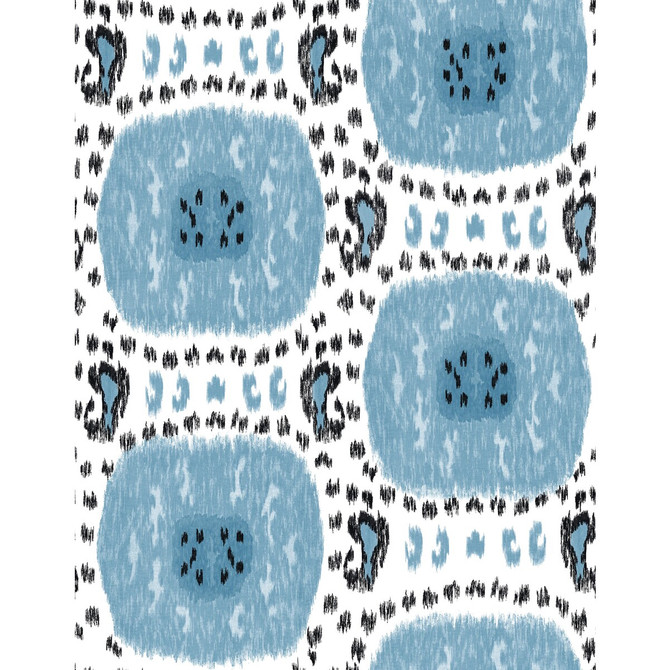 Gaston Y Daniela Wallcovering Gran Sol Azul GASTON LIBRERIA VINYL - 100% Italy Horizontal: 0 and Vertical: 35.4 27.5 - My Fabric Connection -