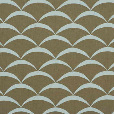 Lee Jofa Modern Fabric Crescent Sand/Aqua Fabric LINEN - 60%;COTTON - 30%;NYLON - 10% United Kingdom </p><p>Repeat: H: 4.5, V: 3.25 54 - My Fabric Connection -