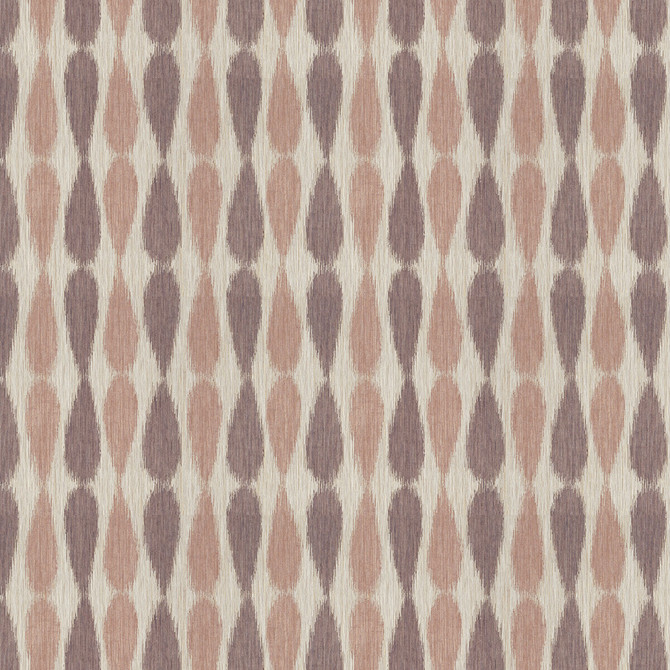Groundworks Fabric Ikat Drops Lilac ALLEGRA HICKS II COLLECTION VISCOSE - 60%;LINEN - 26%;NYLON - 7%;POLYESTER - 7% Italy MEDIUM Horizontal: 9 and Vertical: 12 55 - My Fabric Connection -